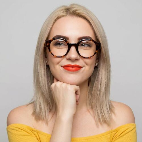 Polly Tortoise Round Glasses