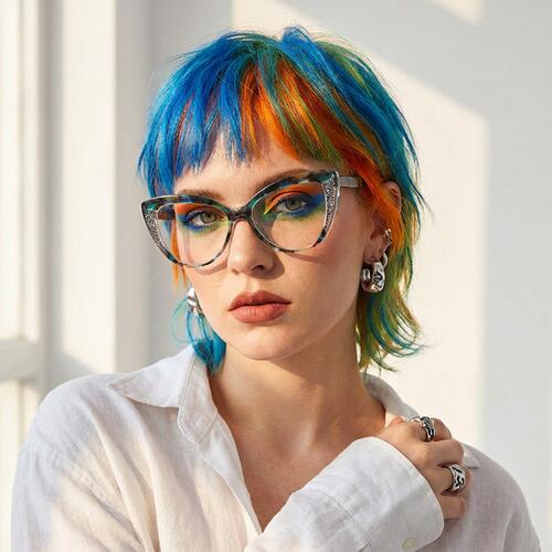 Ferguso Gafas Cat Eye Verdes