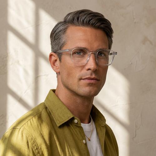 Gilbert Clear Square Glasses