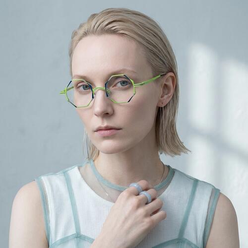 Sawye Gafas Geométricas Verdes