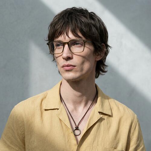 Hamil Brown Rectangle Glasses