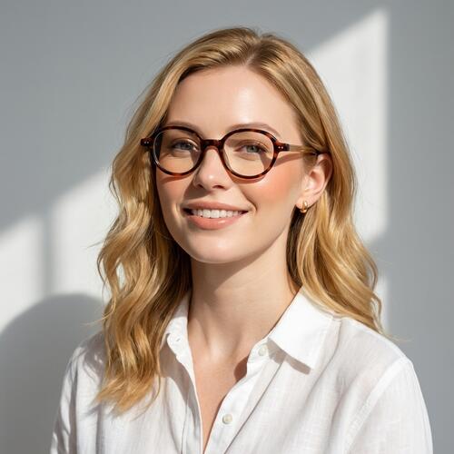 Dwight Tortoise Oval Glasses