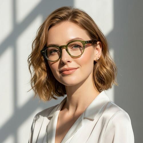 Frederic Grüne Runde Brille