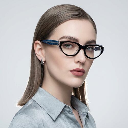 Agatha Black Cat Eye Glasses