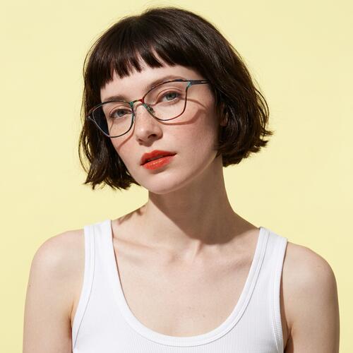 Turner Mehrfarbige Cat Eye Brille