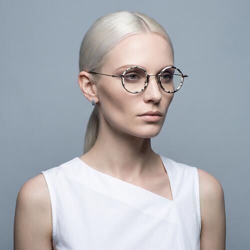 Farley Mehrfarbige Runde Brille