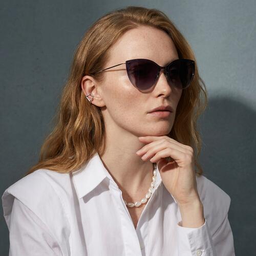 Augus Gray Cat Eye Sunglasses
