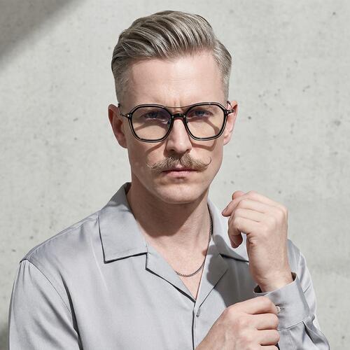 Hadley Black Aviator Glasses