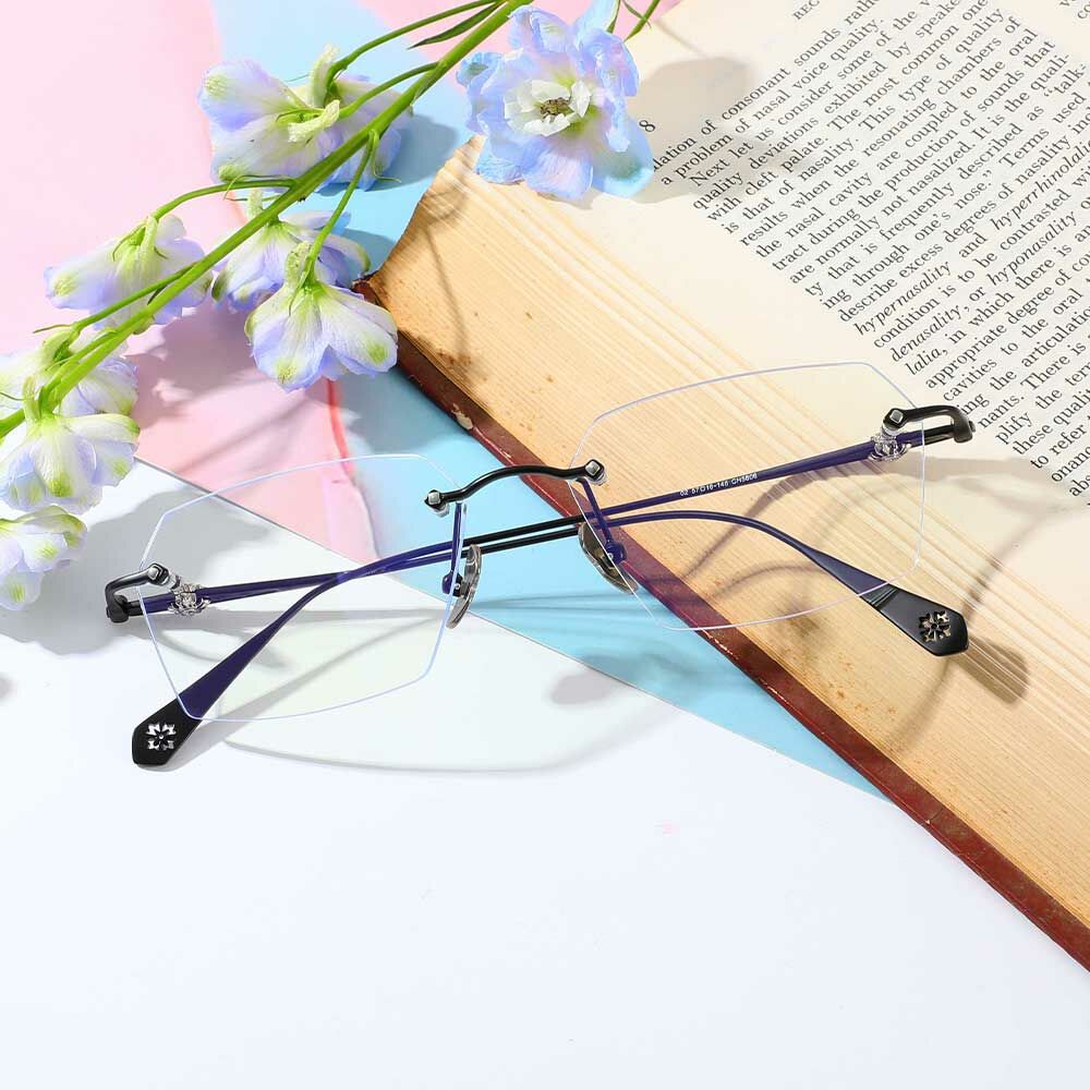 Montague Black Rectangle Glasses