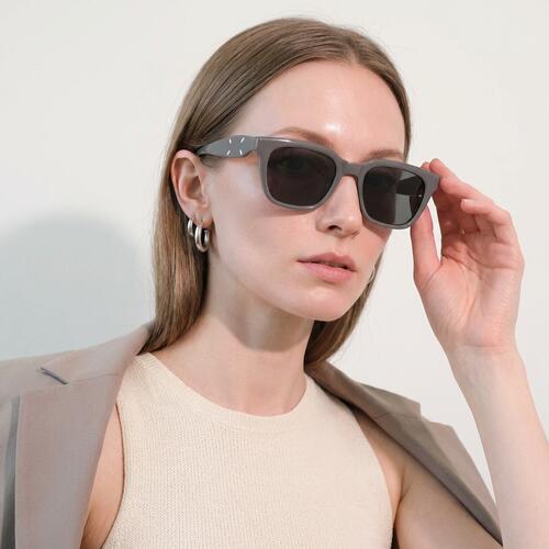 Sanders Gray Square Sunglasses