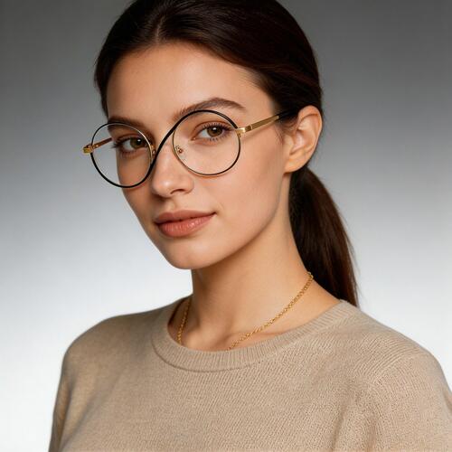 Hilary Gafas Redondas Negras