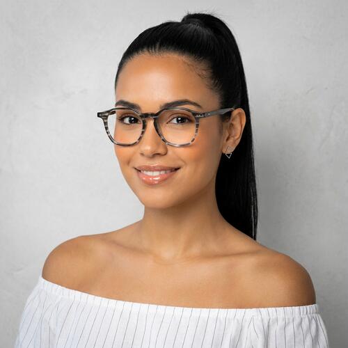 Evelyn Gafas Cuadradas Grises