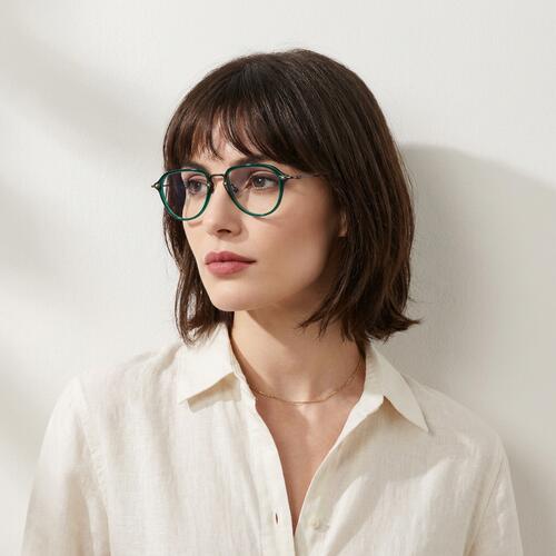 Mandy Green Aviator Glasses