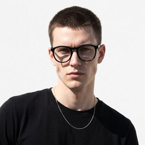 Erik Black Round Glasses