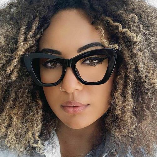 Isaac Black Cat Eye Glasses