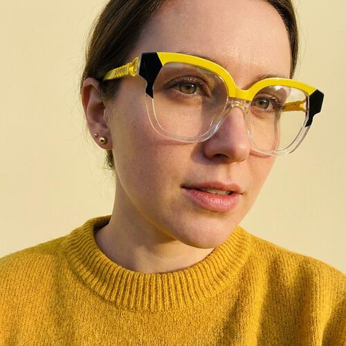 Louise Gafas Cuadradas Amarillas