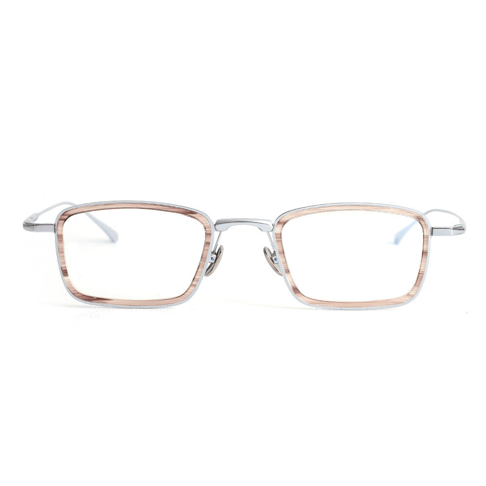 Chester Braune Rechteckige Brille