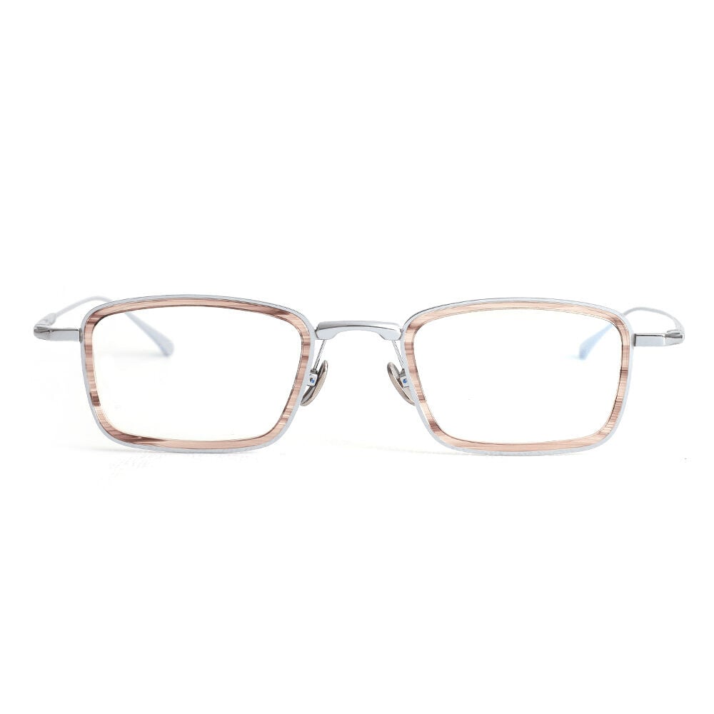 Chester Braune Rechteckige Brille