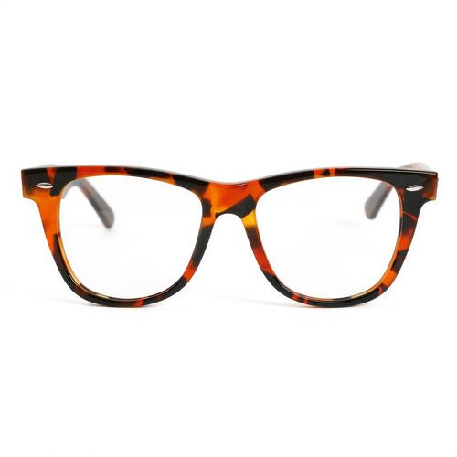 Edison Gemusterte Quadratische Brille