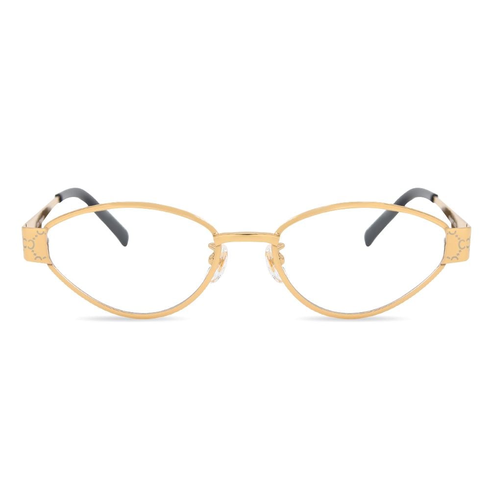 Elowen Goldene Ovale Brille