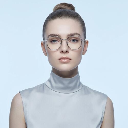 Christ Lunettes Géométriques Grises