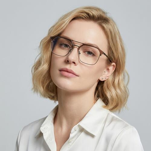 Bertha Braune Pilot Brille