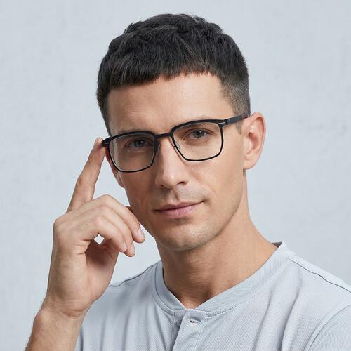 Morgan Gray Rectangle Glasses