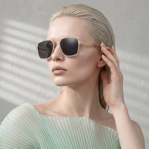 Dylan Gold Aviator Sunglasses