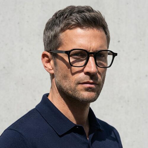 Gilbert Black Square Glasses