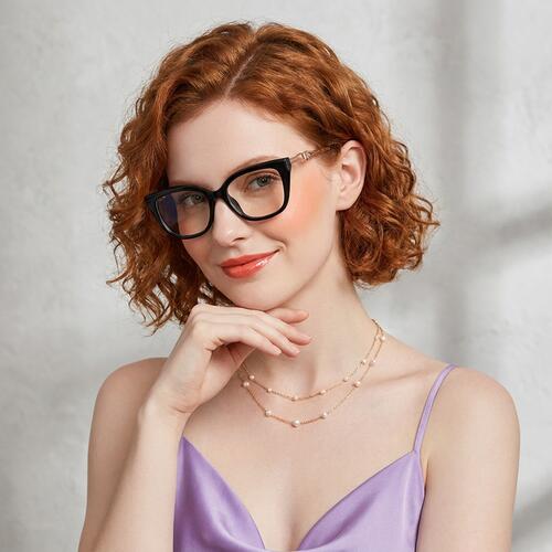 Briana Black Cat Eye Glasses