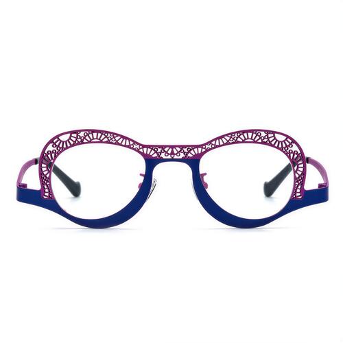 Sophy Purple Oval Glasses