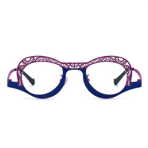 Sophy Purple Oval Glasses