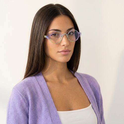 Dion Purple Round Glasses