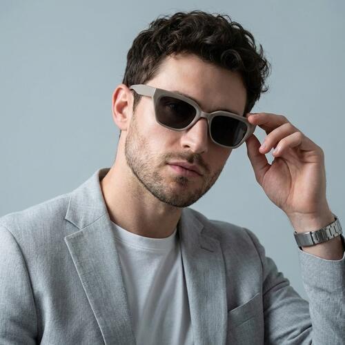 Kelly Gray Square Sunglasses