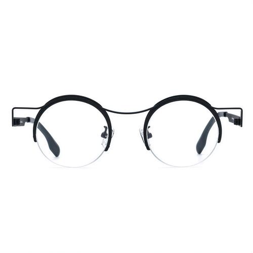 Christie Black Round Glasses