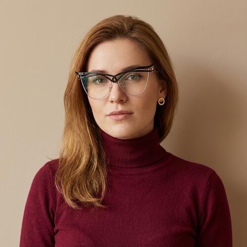 Regan Gafas Cat Eye Negras