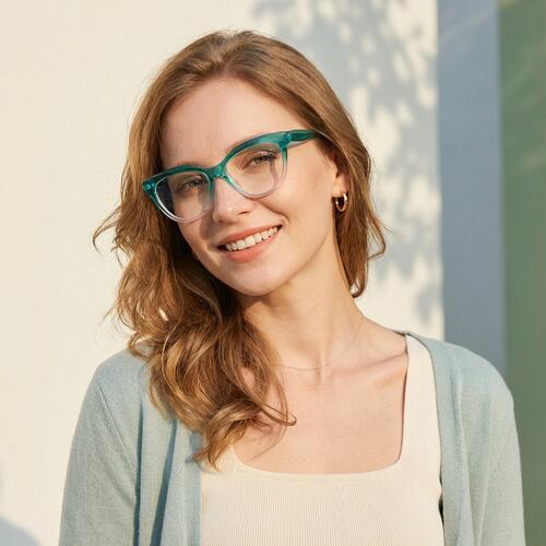Lewis Grüne Cat Eye Brille