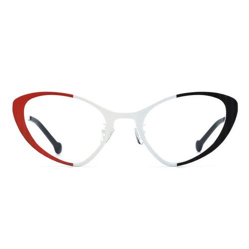 Washingto Weiße Cat Eye Brille