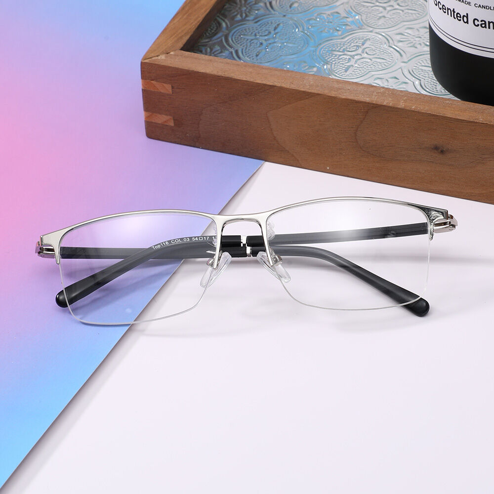 Cuicee Silver Browline Glasses