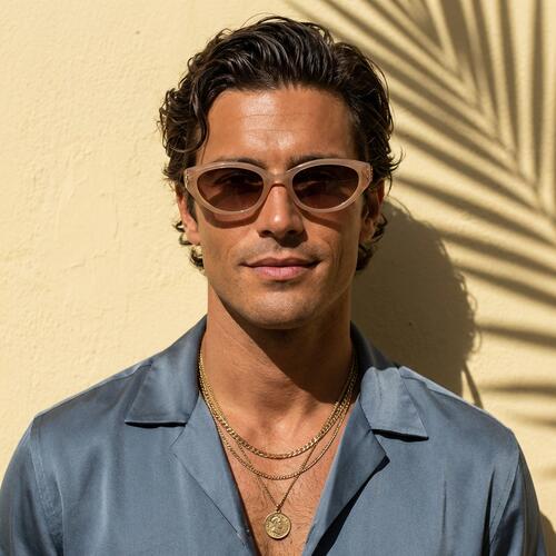 John Gafas de sol Cat Eye Champán