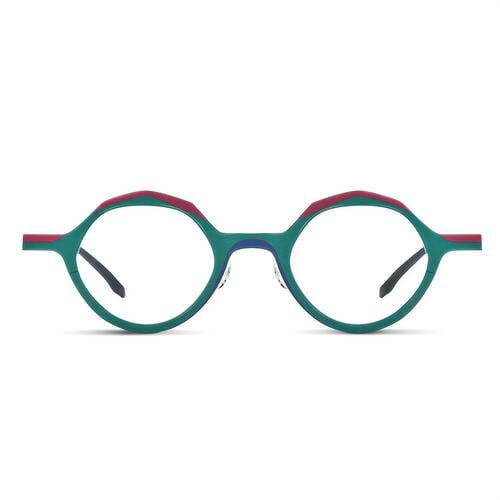 Christe Green Round Glasses