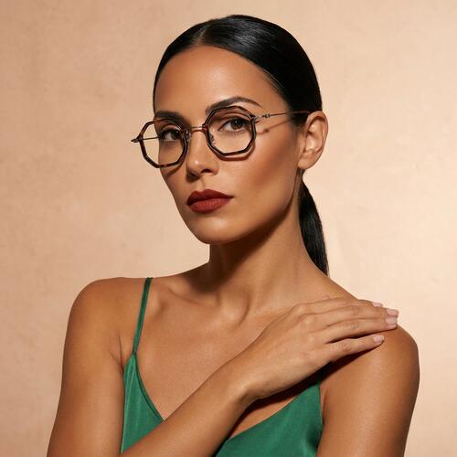 Falkner Tortoise Geometric Glasses