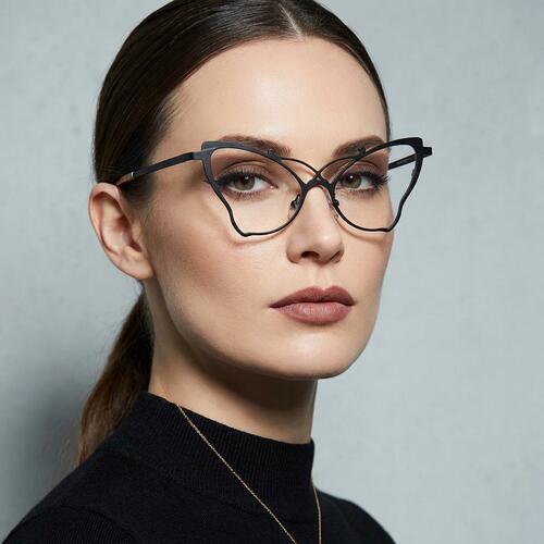Vaugha Black Cat Eye Glasses
