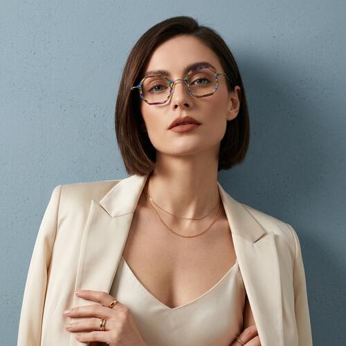 Falkner Multicolor Geometric Glasses