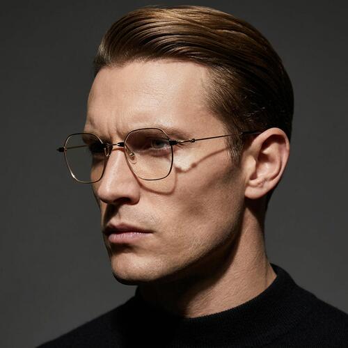 Rudolpie Gold Geometric Glasses