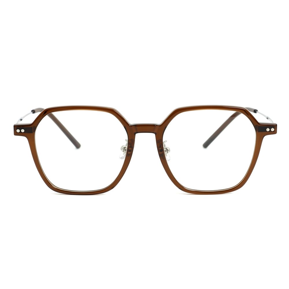 Aria Brown Geometric Glasses