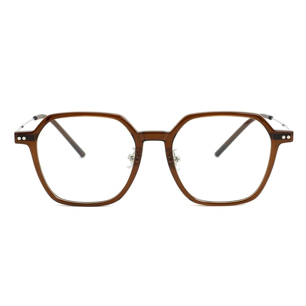 Aria Brown Geometric Glasses