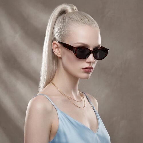 Isaac Tortoise Rectangle Sunglasses