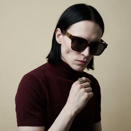 Aaron Tortoise Square Sunglasses