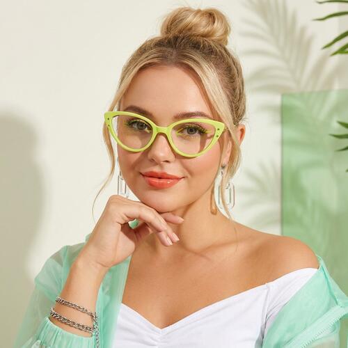 Wright Lunettes Cat Eye Jaunes